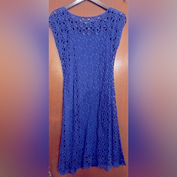 Lauren by Ralph Lauren crochet mini dress with slip - Picture 6 of 10